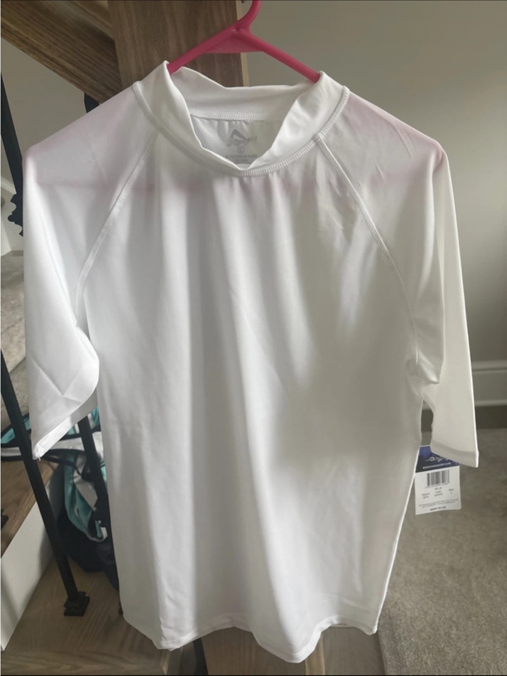 Kanu Surf Men's White Short-Sleeve Rash Guard